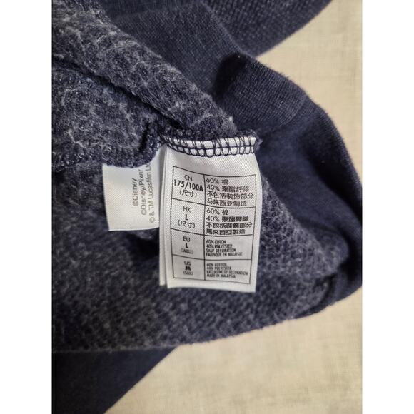 Walt Disney World Compass Sweatshirt Pullover Mickey Mouse Blue Size L Sweater - Picture 10 of 13
